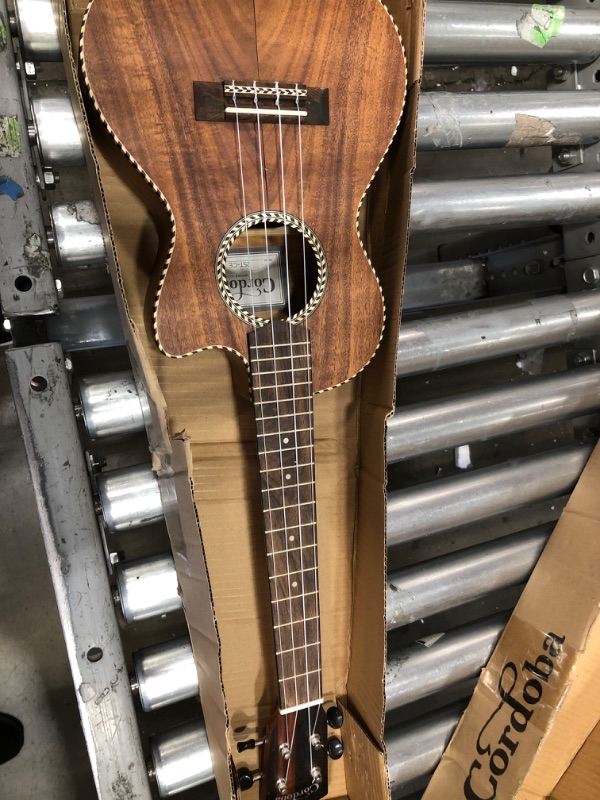 Photo 2 of Cordoba, 4-String Ukulele, Right, Tenor Cutaway Electric