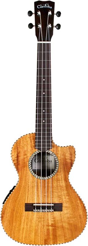 Photo 1 of Cordoba, 4-String Ukulele, Right, Tenor Cutaway Electric