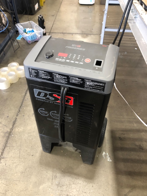 Photo 4 of Schumacher DSR124 DSR ProSeries Fully Automatic Battery Charger with Engine Starter Boost, and Maintainer- 330 Peak Amp, 6V/12V/24V - for SUVs, Trucks, and Large Engines and Automotive Shop/Dealer Use
