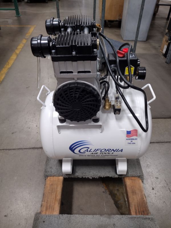 Photo 1 of 10 Gal. 2.0 HP Ultra Quiet and Oil-Free Electric Air Compressor with Auto Drain Valve
