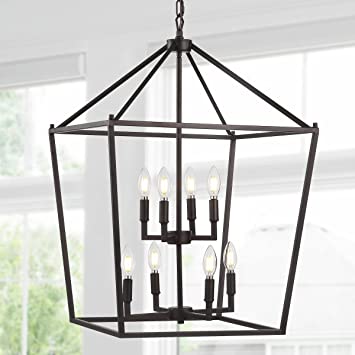 Photo 1 of **incomplete!!! JONATHAN Y JYL7438A Pagoda Lantern Dimmable Adjustable Metal LED Pendant Classic Traditional Dining Room Living Room Kitchen Foyer Bedroom Hallway, 20 in, Oil Rubbed Bronze
