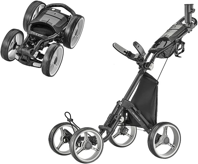 Photo 1 of CaddyTek Explorer V8 - SuperLite 4 Wheel Golf Push Cart, Explorer Version 8
