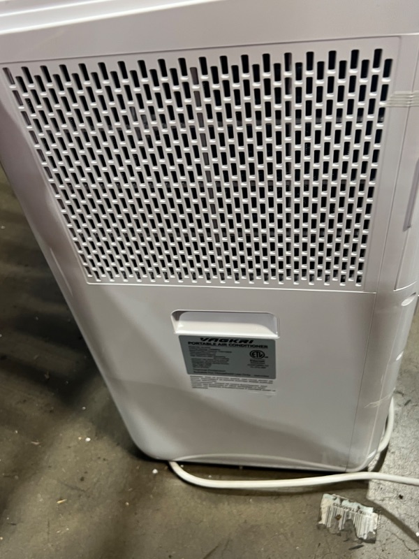 Photo 6 of VAGKRI Portable Air Conditioners 12000 BTU, 3-in-1 AC Unit with Fan & Dehumidifier Cools up to 550 sq. ft, Energy Saving Portable AC with ECO Mode, 3 Fan Speeds, Auto Swing, 24H On/Off Timer, Full-Function LED Remote Control, Side Handles & Wheels
