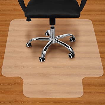 Photo 1 of  Chair Mat for Hardwood Floor - 36"x48" Clear PVC Desk Chair Mat - Heavy Duty Floor Protector for Home or Office