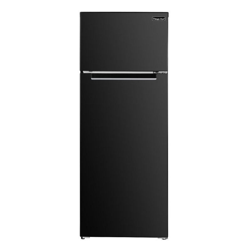 Photo 1 of **Minor dents on door** New Magic Chef 7.4 Cu. Ft. 2 Door Mini Fridge in Black
