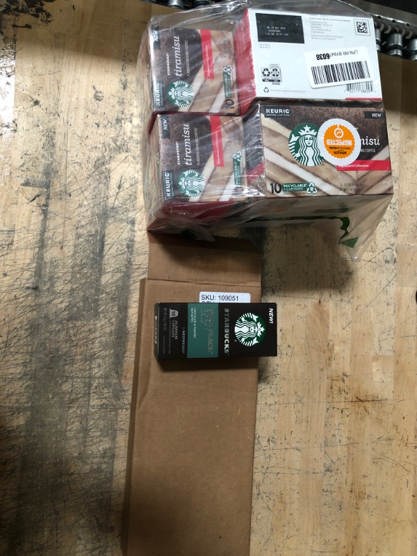 Photo 3 of **non-refundable** Starbucks Flavored K-Cup Coffee Pods, Tiramisu for Keurig Brewers, 10 Count (Pack of 6) exp 29 may 2022 and Starbucks by Nespresso Original Line Capsules — Pike Place Medium Roast — 1 Box (50 Pods) exp 6/16/2022 
