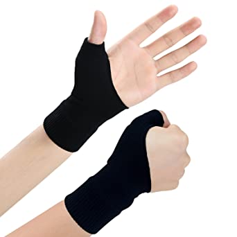 Photo 1 of Wrist Thumb Support Compression Gloves (1 Pair), Breathable Wrist Brace Compression Sleeves with Soft Gel Pads for Tendonitis, Arthritis, Carpal Tunnel Splint for Relieve Hand Wrist Thumb Joint Pain 14 PACK L 
