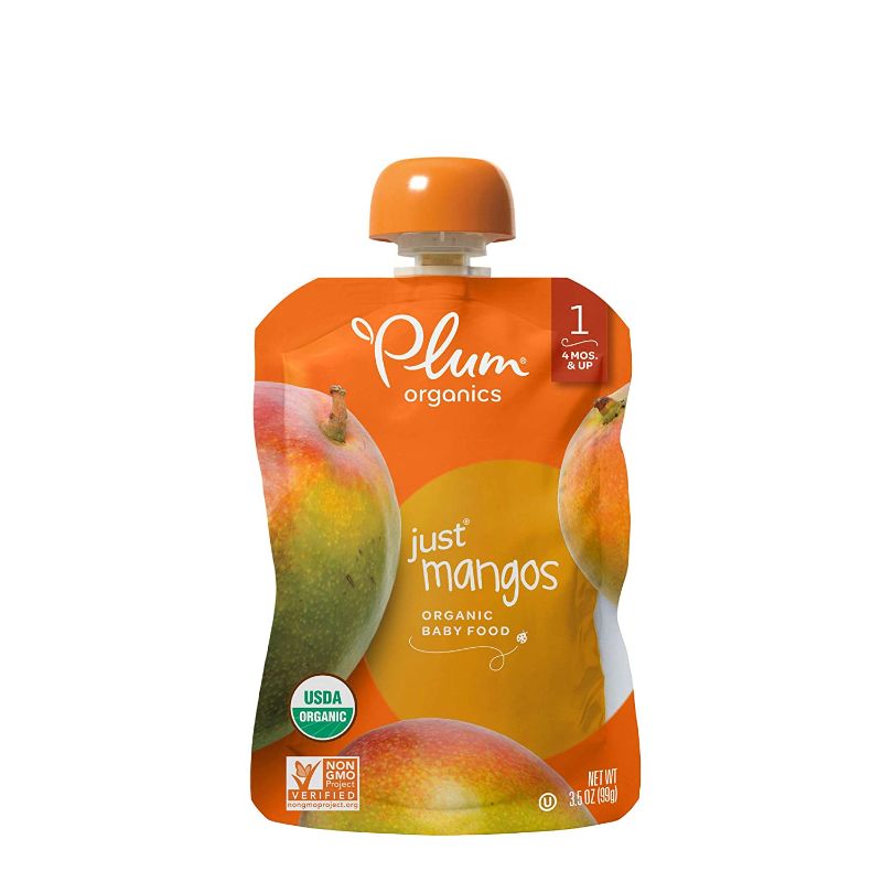 Photo 1 of **NON-REFUNDABLE**
BEST BY 8/4/22
Plum Organics Baby Food Pouch | Stage 1 | Just Mango | 3.5 Ounce | 12 Pack | Fresh Organic Food Squeeze | For Babies, Kids, Toddlers
