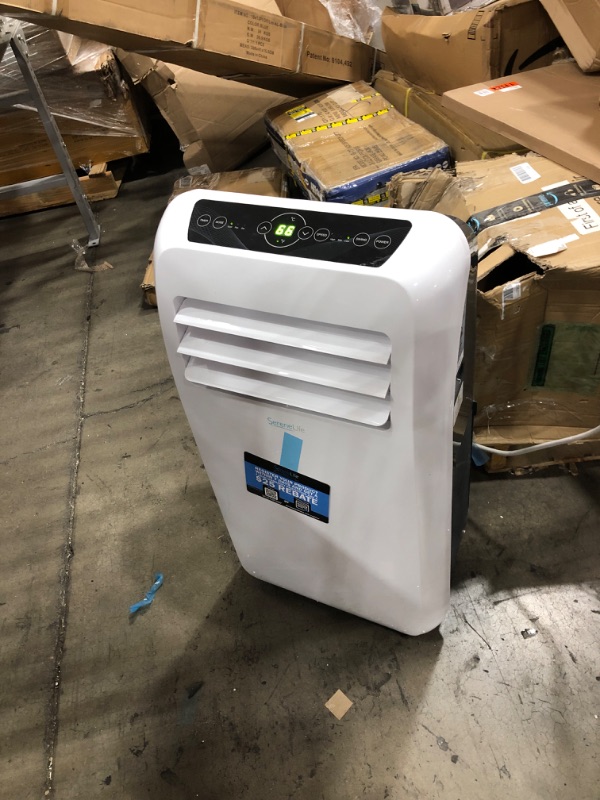 Photo 3 of TESTED FUNCTIONS PROPERLY**MISSING REMOTE**
SereneLife SLPAC10 Portable Air Conditioner Compact Home AC Cooling Unit with Built-in Dehumidifier & Fan Modes, Quiet Operation,10,000 BTU, White
