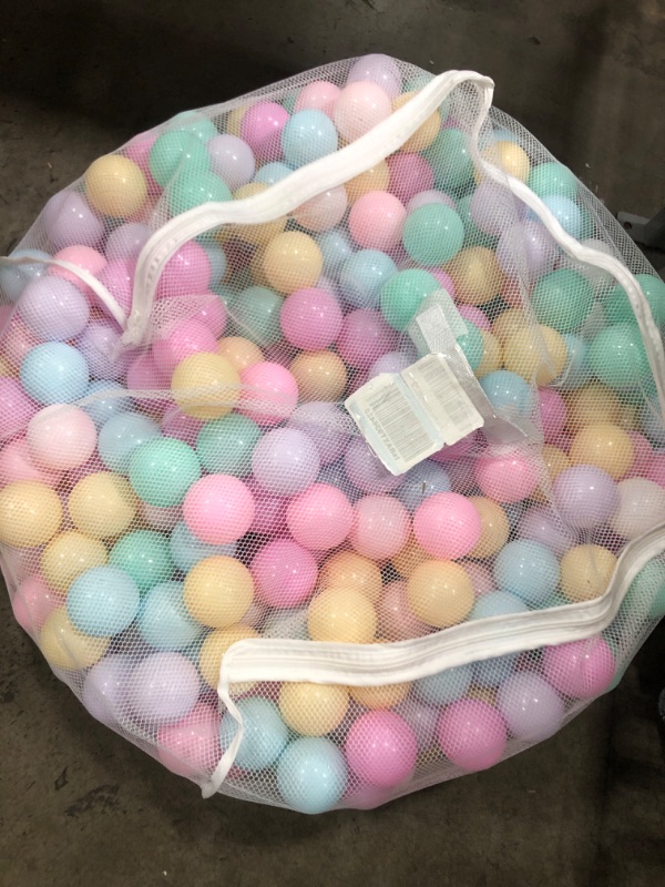 Photo 1 of  Ball Pit Balls Crush Proof Plastic Ball, Pit Balls ,Kids Ball Pit Small Pop Up Toddler Ball Pits,for Toddlers Girls Boys for Indoor Outdoor,Bright Colors LARGE BAG