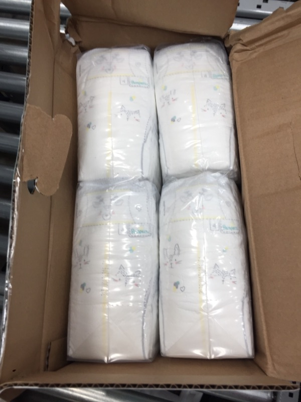 Photo 2 of Diapers Size 4, 120 Count - Pampers Swaddlers Active Baby Disposable Diapers, Enormous Pack (Packaging May Vary)
