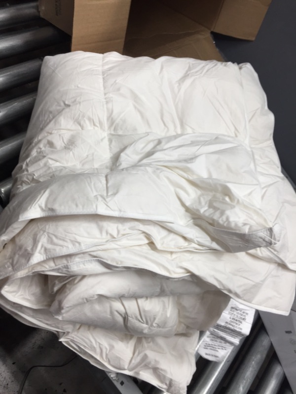 Photo 2 of **USED**
APSMILE Luxury Heavyweight Goose Feathers Down Comforter Full/Queen (Ivory White, 90x90)
