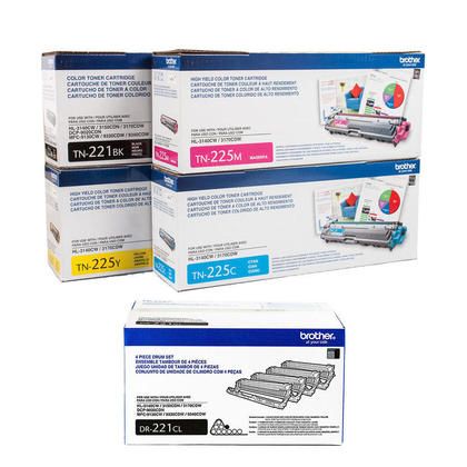 Photo 1 of Brother Genuine Standard Yield Toner Cartridge TN221BK Replacement Black Toner Yield 2 500 Pages
