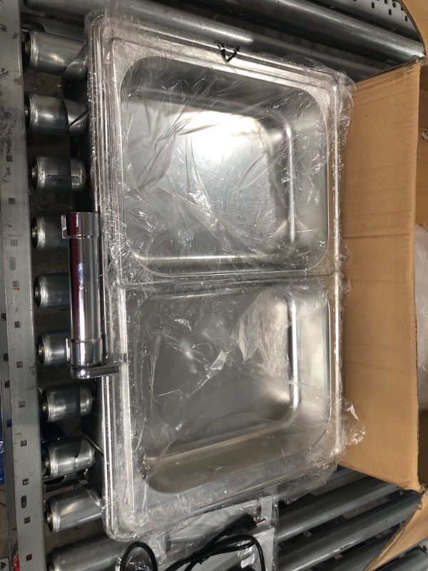 Photo 1 of PYY Chafing Dish Buffet Set, Buffet Servers and Warmers Professional Chaffing Server Set Commercial Chafer for Catering (Electric Plate Heating)
22.4 " X 16.1" X 7.8