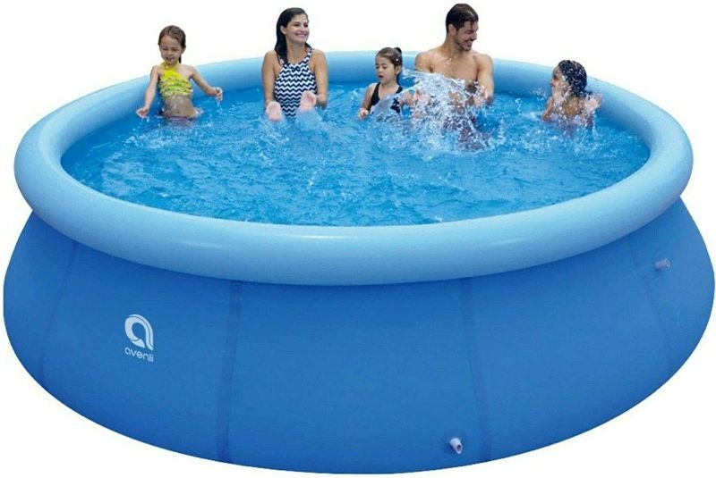 Photo 1 of ***UNTESTED*** Inflatable 12' x 30" Swimming Pool | Above Ground for Kids Family Water Sport (12ft x 30in)
