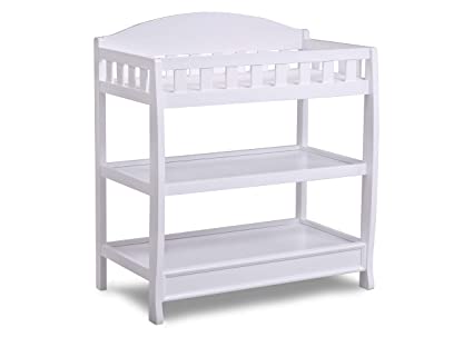 Photo 1 of Delta Children Infant Changing Table with Pad, White
