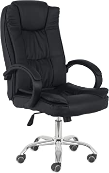 Photo 1 of USED: Comfty Fixed Armrests and Waterfall Edge Seat Executive Highback Leather Office Chair, 42.52"-45.67", Black
30.91"D x 24.02"W x 42.52"H
