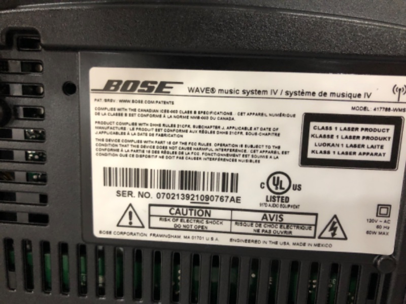 Photo 3 of Bose Wave Music System IV - Espresso Black
