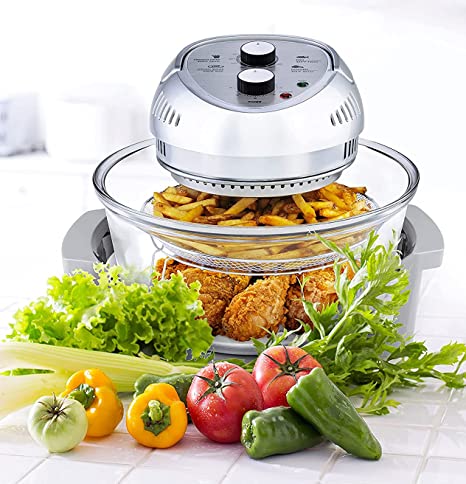 Photo 1 of **not functional parts only!!! Big Boss Air Fryer, Super Sized 16 Quart Large Air Fryer Oven Glass Air Fryer, Infrared Convection Healthy Meal Electric Cooker with Timer, Dishwasher Safe, Plus 50+ Recipe Book
