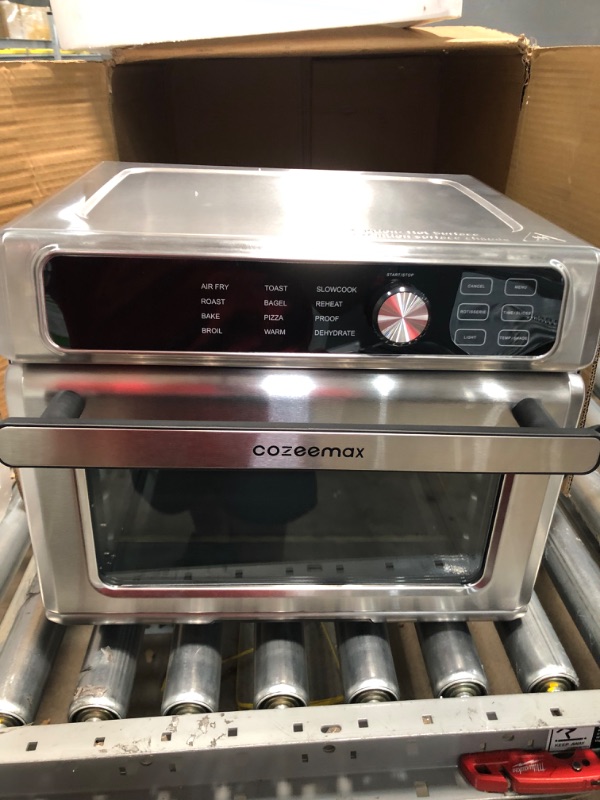 Photo 4 of **DOES NOT POWER ON**Toast Oven, 23L Air Fryer Toaster Oven, Digital Countertop Convention Oven with Dehydrate, 13 Cooking Function, 6-Slice Bread, 1700W, Stainless Steel1

