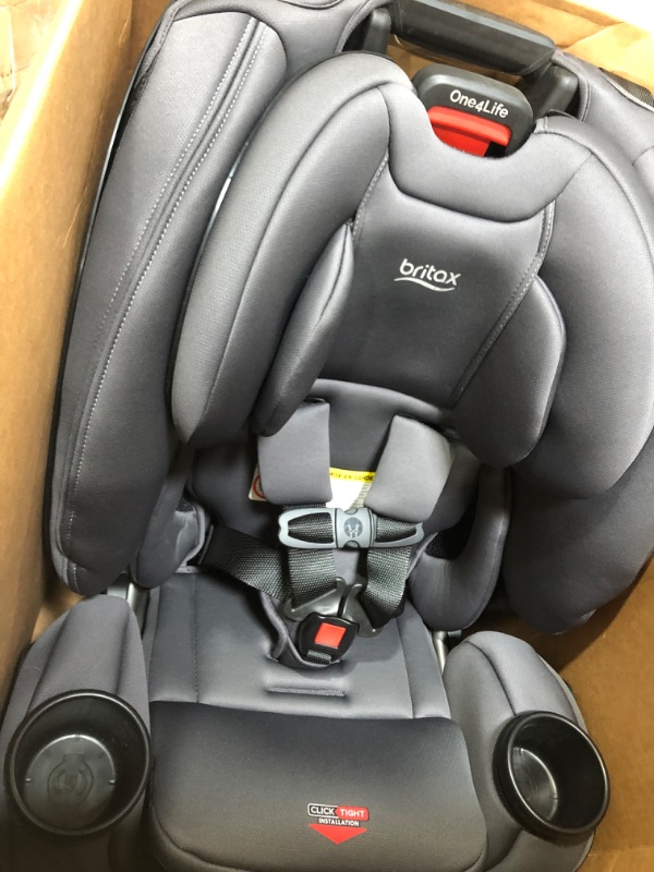 Photo 2 of Britax Boulevard ClickTight Convertible Car Seat, Cool N Dry Charcoal - Cooling & Moisture Wicking Fabric Boulevard 