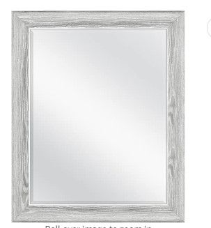 Photo 1 of 2'x3' Rustic Wood Frame Mirror White 