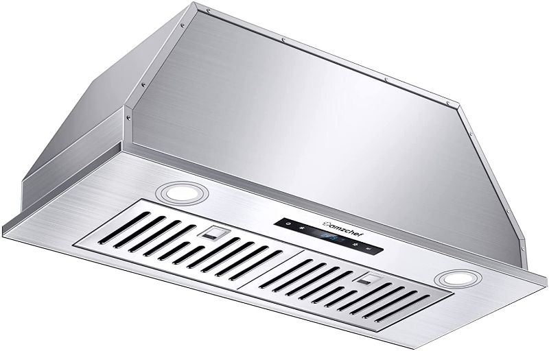 Photo 1 of AMZCHEF Range Hood Insert 30 Inch Built-in Range Hoods 900CFM Stainless Steel Vent Hood for Kitchen 3-Speed Touch&Remote Control LED Lights Dishwasher-Safe Filters
