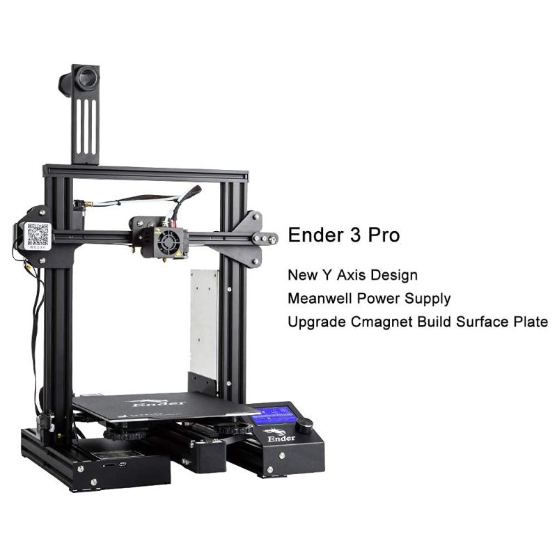 Photo 1 of Official Creality Ender 3 Pro 3D Printer with Removable Build Surface Plate and UL Certified Meanwell Power Supply,