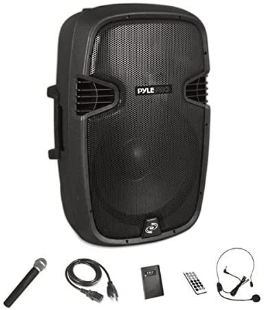 Photo 1 of Wireless Portable PA Speaker System - Compatible with Bluetooth, Active Loudspeaker, 1000 Watt Powered 2-Way Waterproof Amplifier, 12” Subwoofer, Tweeter, RCA, XLR, Mic In
