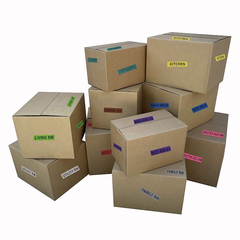 Photo 1 of uBoxes Moving Box Combo Pack - 2 Smalls, 6 Mediums, & Moving Labels
