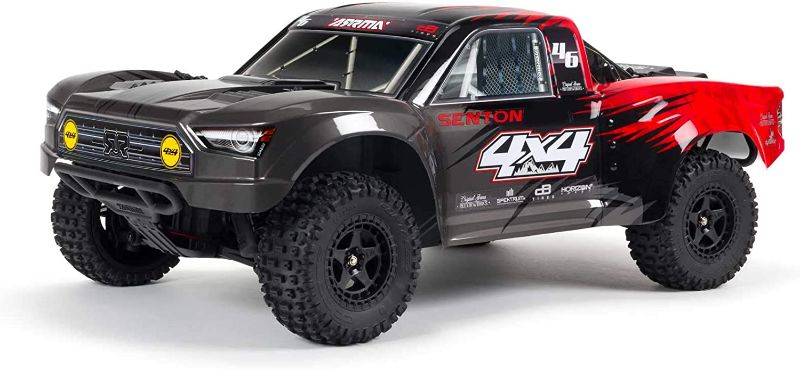 Photo 1 of ARRMA 1/10 SENTON 4X4 V3 MEGA 550 Brushed Short Course RC Truck RTR (Transmitter, Receiver, NiMH Battery and Charger Included), Red, ARA4203V3T1
