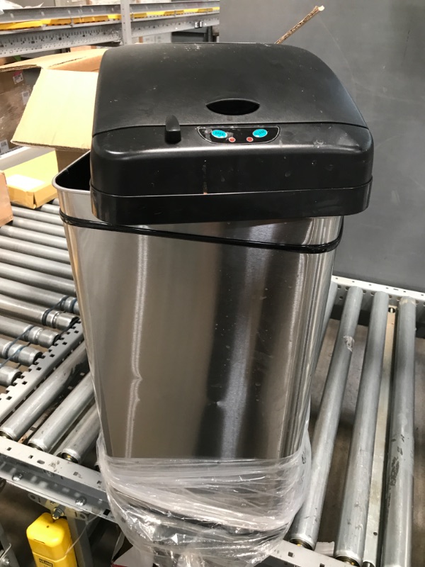 Photo 2 of 13 gallon stainless steel touchless trash can