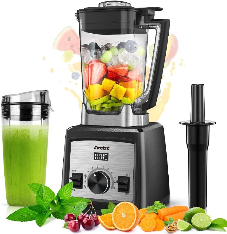 Photo 1 of 1450W PowerCrush Countertop Blender, 72oz Large Blender for Kitchen with 9 Adjustable Speeds&Pulse, Professional Smoothie Maker Blender for Shakes and Smoothies, Ice, Frozen Fruit, BPA-Free Tritan Jar
