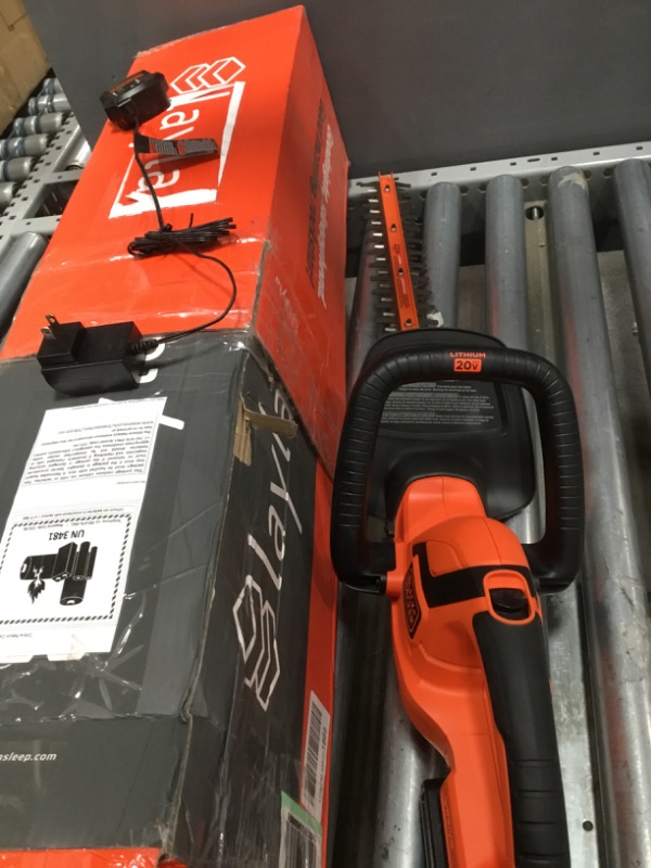 Photo 2 of BLACK+DECKER 20V MAX Cordless Hedge Trimmer, 22-Inch