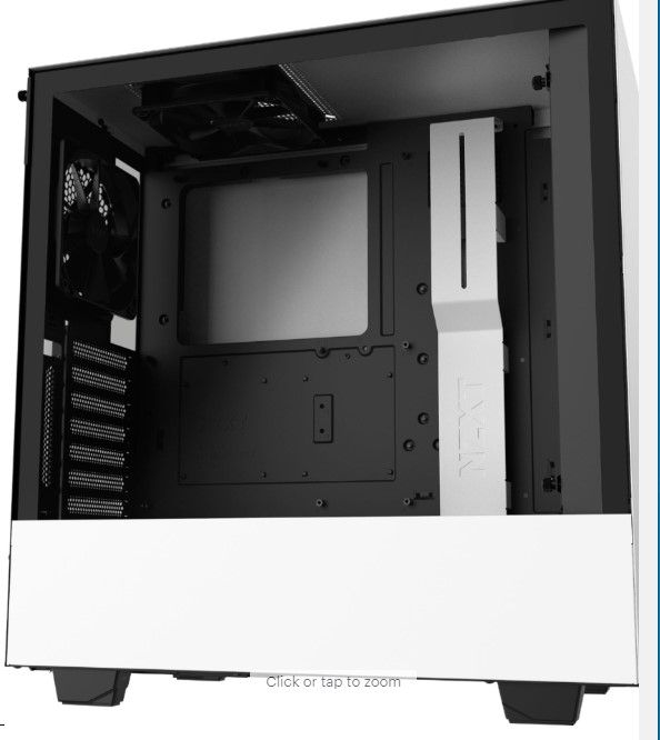 Photo 1 of NZXT - H510i Compact ATX Mid-Tower Case with RGB Lighting - Matte White
