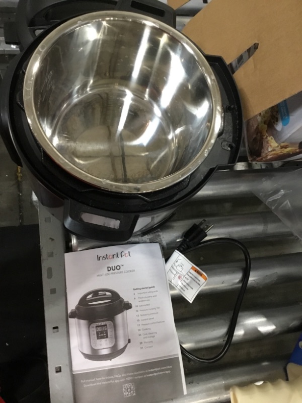 Photo 3 of Instant Pot Duo 7-in-1 Electric Pressure Cooker 3 Quart, Stainless Steel/Black