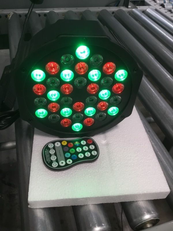 Photo 1 of U`King Battery Powered LED Par Lights Wireless Uplights 18W RGB Stage Lighting Up Light Rechargeable 20 Hours