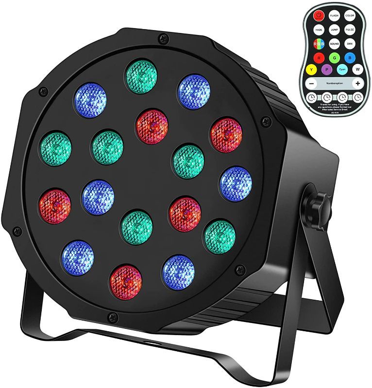 Photo 1 of U`King Battery Powered LED Par Lights Wireless Uplights 18W RGB Stage Lighting Up Light Rechargeable 20 Hours