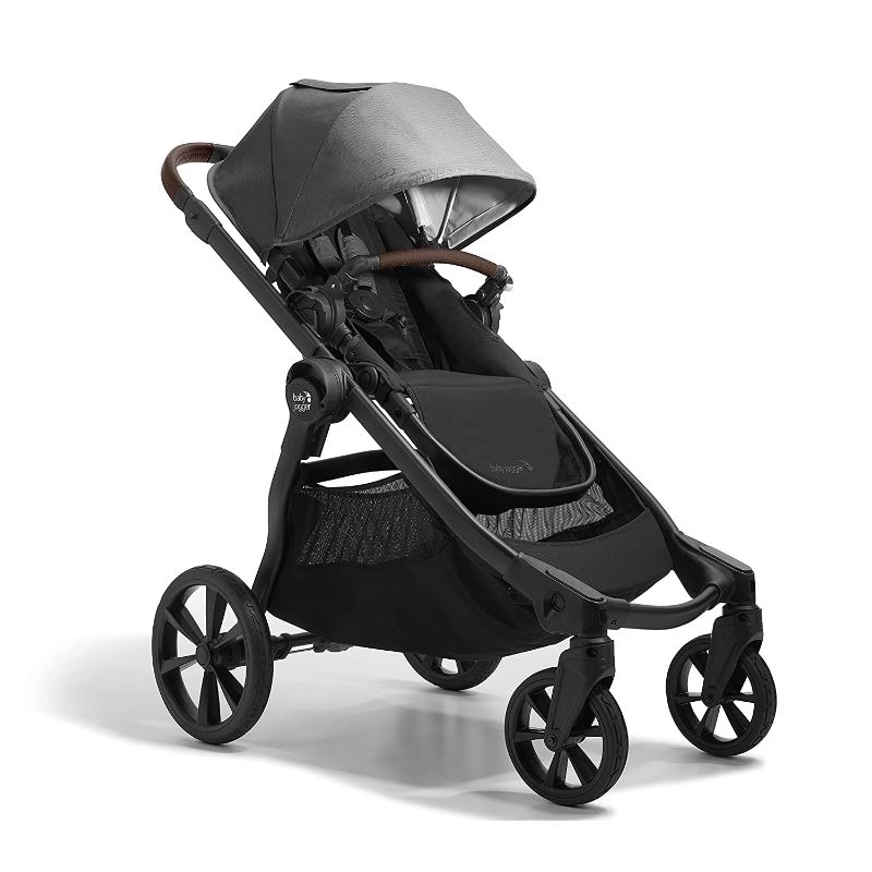 Photo 1 of Baby Jogger City Select 2 Single-to-Double Modular Stroller, Eco Collection, Harbor & Tencel Grey