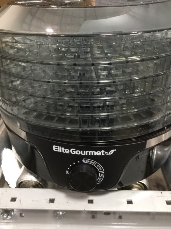 Photo 2 of Elite Gourmet Gourmet 5-Tier Black Food Dehydrator with Adjustable Temperature Dial