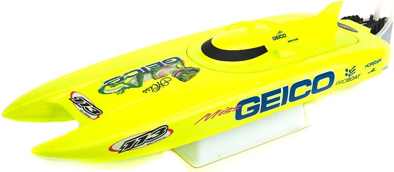 Photo 1 of Pro Boat Miss Geico RC Boat 17" Brushed Catamaran RTR***Nonfunctional**