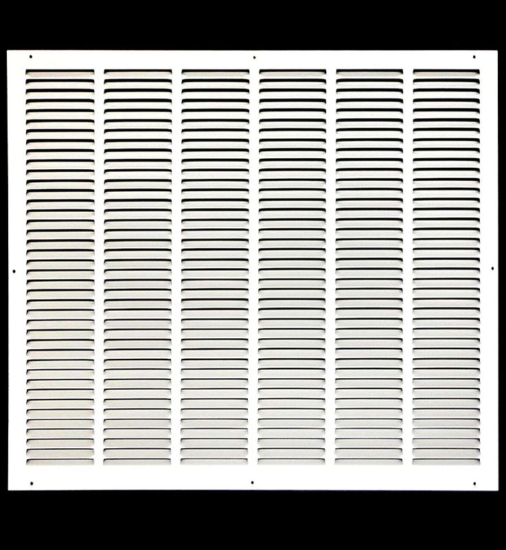 Photo 1 of 32" x 26" Return Air Grille - Sidewall and Ceiling - HVAC Vent Duct Cover Diffuser - [White] [Outer Dimensions: 33.75w X 27.75" h]
