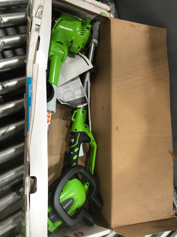 Photo 2 of **missing components**
Greenworks 40V 13" Cordless String Trimmer / Edger, 2.0Ah Battery and Charger Included
