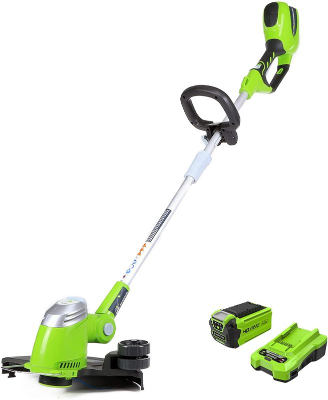 Photo 1 of **missing components**
Greenworks 40V 13" Cordless String Trimmer / Edger, 2.0Ah Battery and Charger Included
