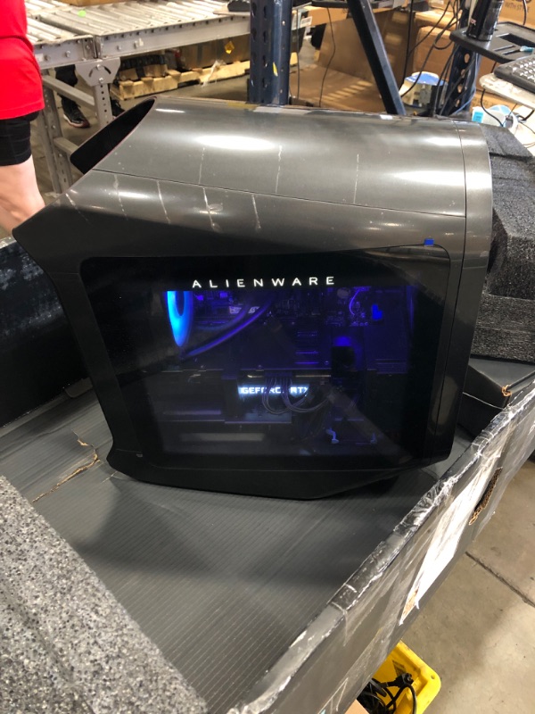 Photo 3 of **PARTS ONLY**
Alienware Aurora R14 Liquid Cooled Gaming Desktop - AMD Ryzen 9 5900, 32GB 3466MHz RAM, 1TB SDD + 2TB HDD, NVIDIA GeForce RTX 3080 10GB GDDR6X Graphics, VR Ready, USB-C, Windows 11 Home – Black
