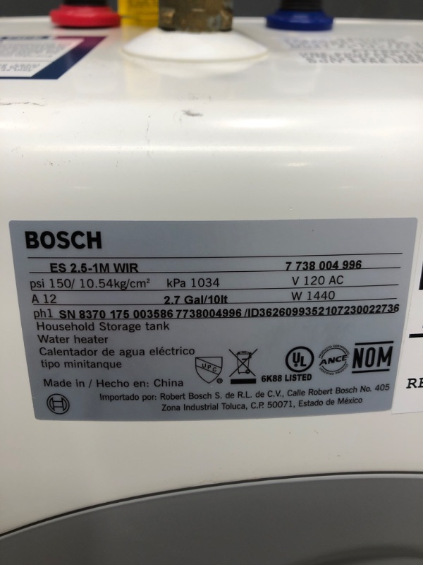 Photo 4 of 2.5 Gal. Electric Point-of-Use Water Heater