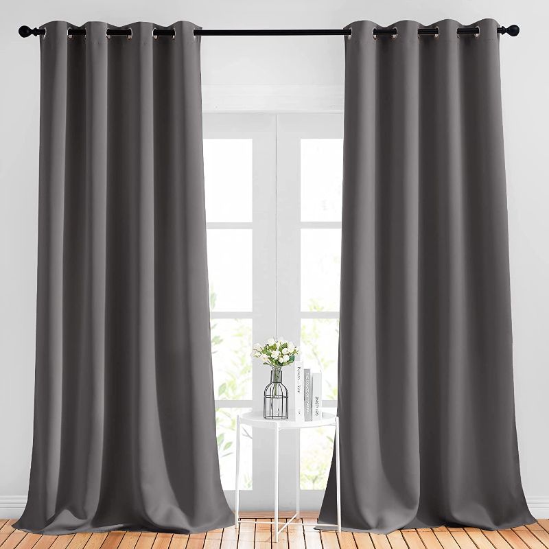 Photo 1 of  Grey Blackout Curtains & Drapes(52 inches by 108 Inch, Grey, Approximate