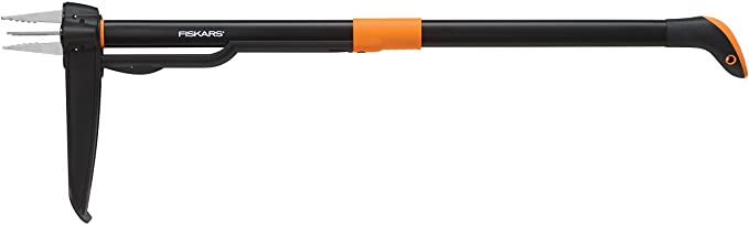 Photo 1 of Fiskars 339950-1001 39 in. Deluxe 4-Claw Stand-up Weeder
