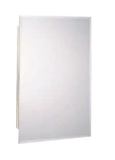 Photo 1 of 16 in. W x 25-7/8 in. H x 4-1/2 in. D Recessed or Surface Mount Frameless Beveled Bathroom Medicine Cabinet
