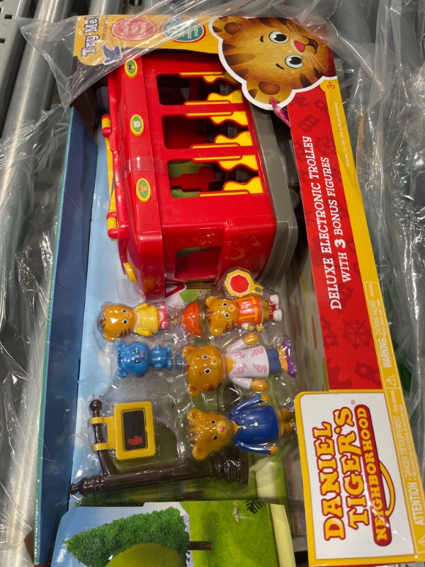 Photo 2 of Daniel Tiger's Neighborhood Deluxe Electronic Trolley Includes 5 Family Figures with Lights, Sounds, Music & Crosswalk Accessories! [Amazon Exclusive]
